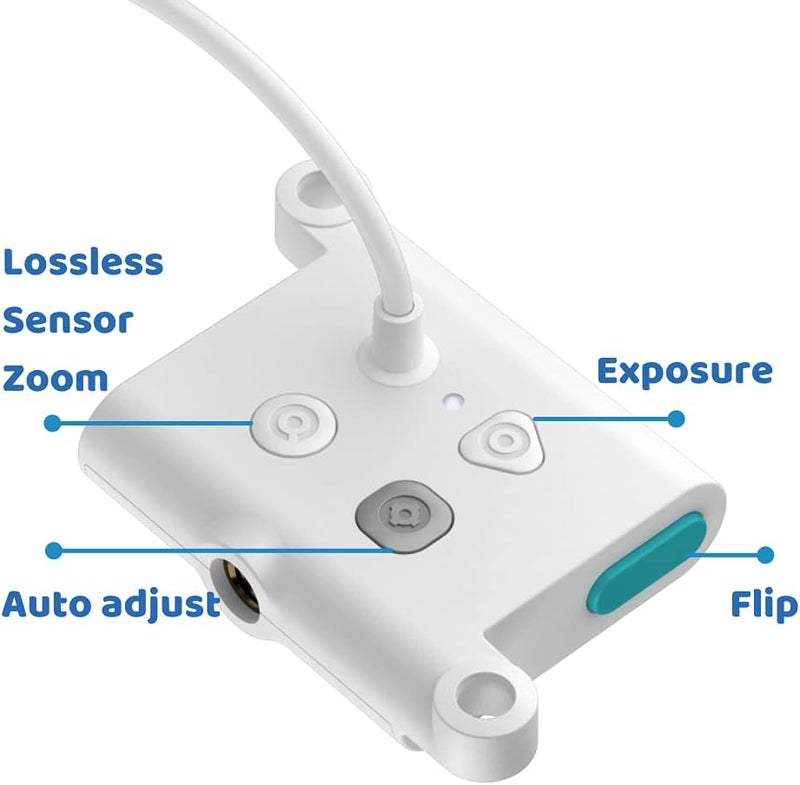 OKIOLABS OKIOCAM T 5MP Webcam & Document Camera for Teachers, Compatible with PC, Mac, Chromebooks - Image 3